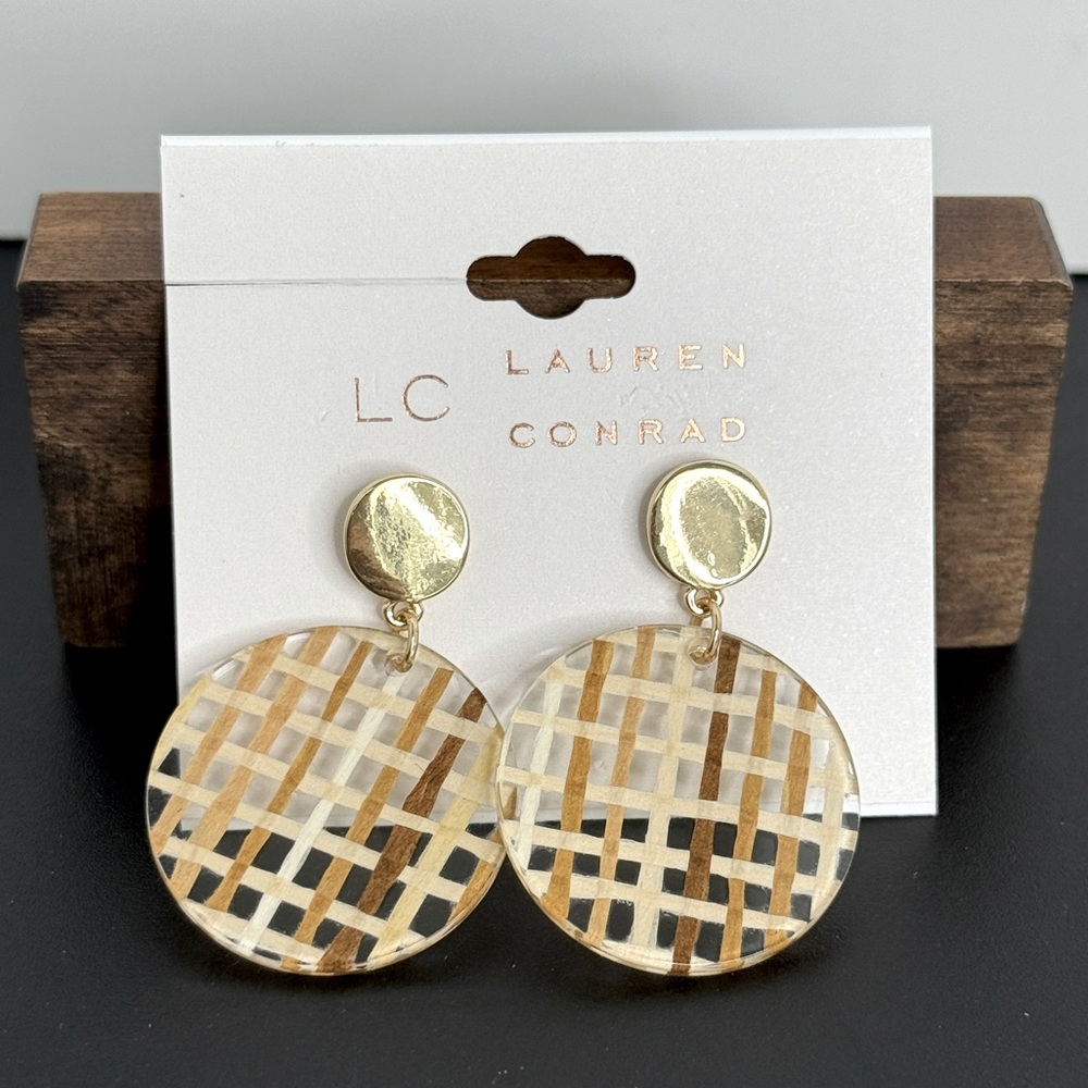 🚨3 for $15🚨 LC Lauren Conrad - Acrylic and Gold Tone Earrings